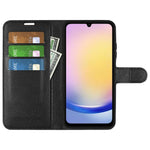 Custodia per telefono in pelle con supporto e motivo a flip orizzontale con trama Litchi, For Galaxy A26 5G, For Galaxy A36 5G