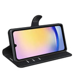 Custodia per telefono in pelle con supporto e motivo a flip orizzontale con trama Litchi, For Galaxy A26 5G, For Galaxy A36 5G