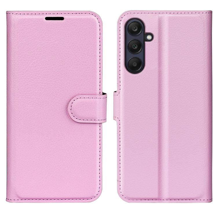 Custodia per telefono in pelle con supporto e motivo a flip orizzontale con trama Litchi, For Galaxy A26 5G, For Galaxy A36 5G