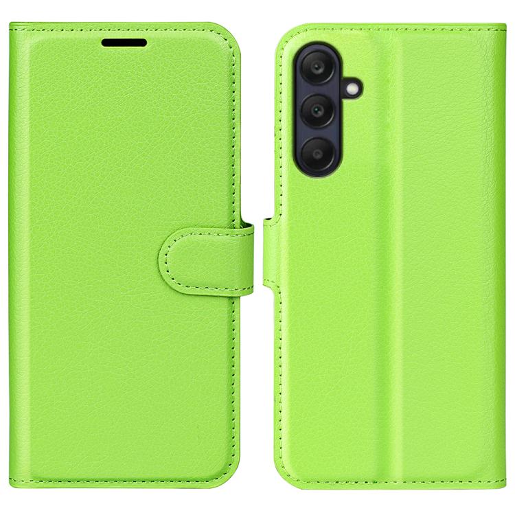 Custodia per telefono in pelle con supporto e motivo a flip orizzontale con trama Litchi, For Galaxy A26 5G, For Galaxy A36 5G