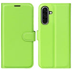 Custodia per telefono in pelle con supporto e motivo a flip orizzontale con trama Litchi, For Galaxy A26 5G, For Galaxy A36 5G