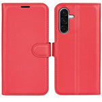 Custodia per telefono in pelle con supporto e motivo a flip orizzontale con trama Litchi, For Galaxy A26 5G, For Galaxy A36 5G