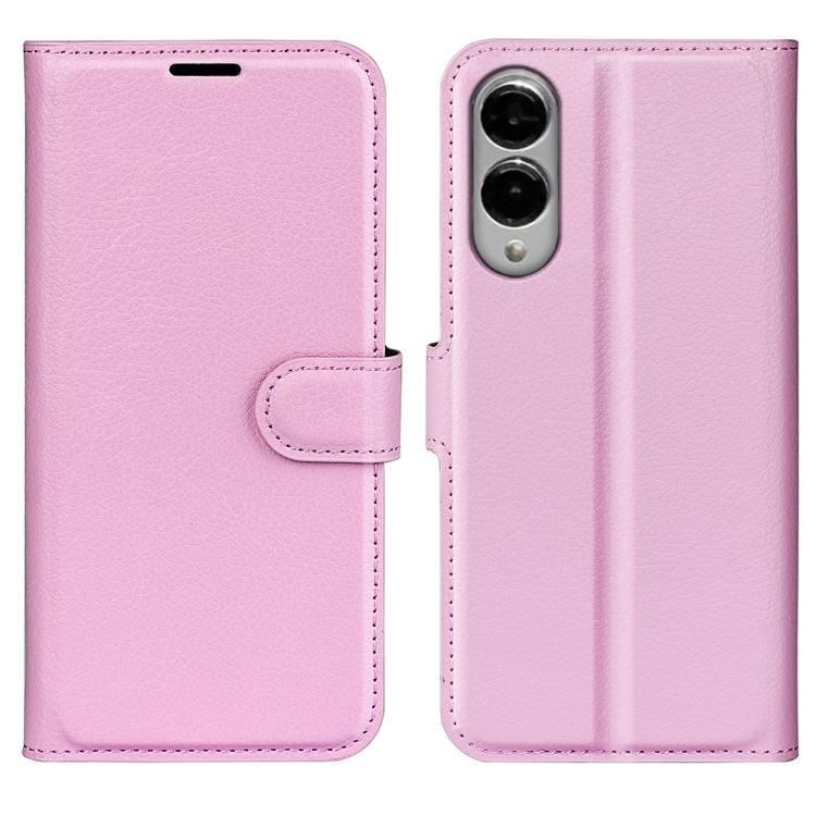 Custodia per telefono in pelle con supporto e motivo a flip orizzontale con trama Litchi, For Galaxy S25 Edge 5G, For Galaxy A06 5G