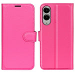 Custodia per telefono in pelle con supporto e motivo a flip orizzontale con trama Litchi, For Galaxy S25 Edge 5G, For Galaxy A06 5G