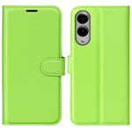 Custodia per telefono in pelle con supporto e motivo a flip orizzontale con trama Litchi, For Galaxy S25 Edge 5G, For Galaxy A06 5G