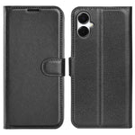 Custodia per telefono in pelle con supporto e motivo a flip orizzontale con trama Litchi, For Galaxy S25 Edge 5G, For Galaxy A06 5G