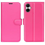 Custodia per telefono in pelle con supporto e motivo a flip orizzontale con trama Litchi, For Galaxy S25 Edge 5G, For Galaxy A06 5G