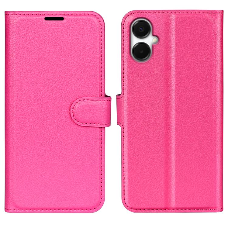 Custodia per telefono in pelle con supporto e motivo a flip orizzontale con trama Litchi, For Galaxy S25 Edge 5G, For Galaxy A06 5G