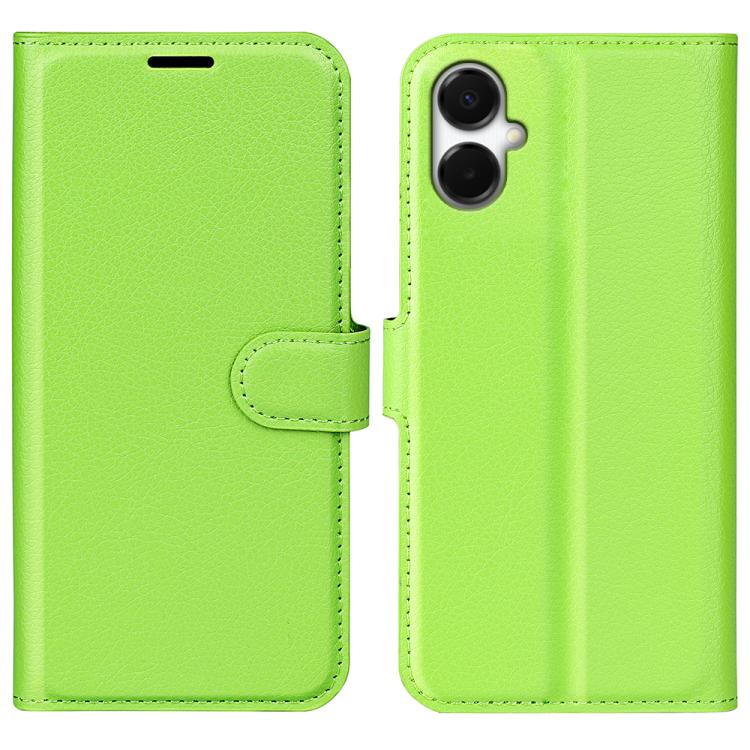 Custodia per telefono in pelle con supporto e motivo a flip orizzontale con trama Litchi, For Galaxy S25 Edge 5G, For Galaxy A06 5G
