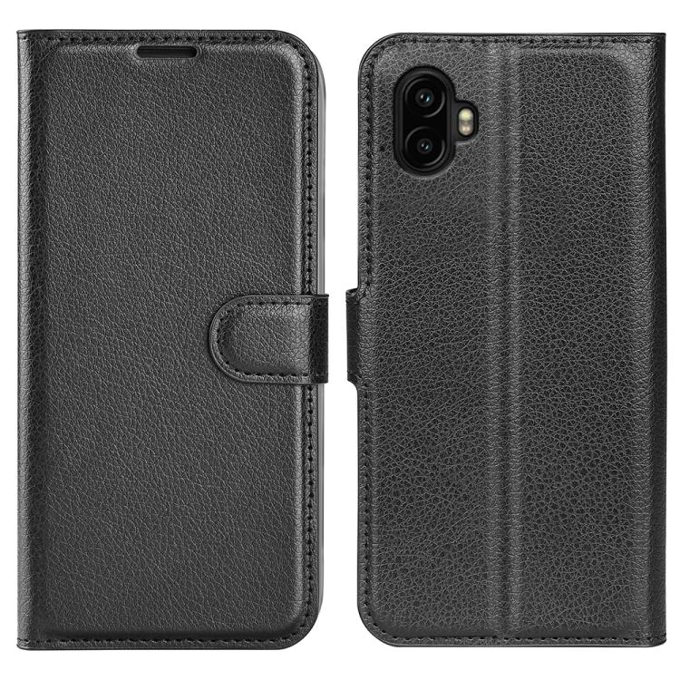 Custodia per telefono in pelle con supporto e motivo a flip orizzontale con trama Litchi, For Galaxy Xcover7 Pro, For Galaxy S10 5G 6.7