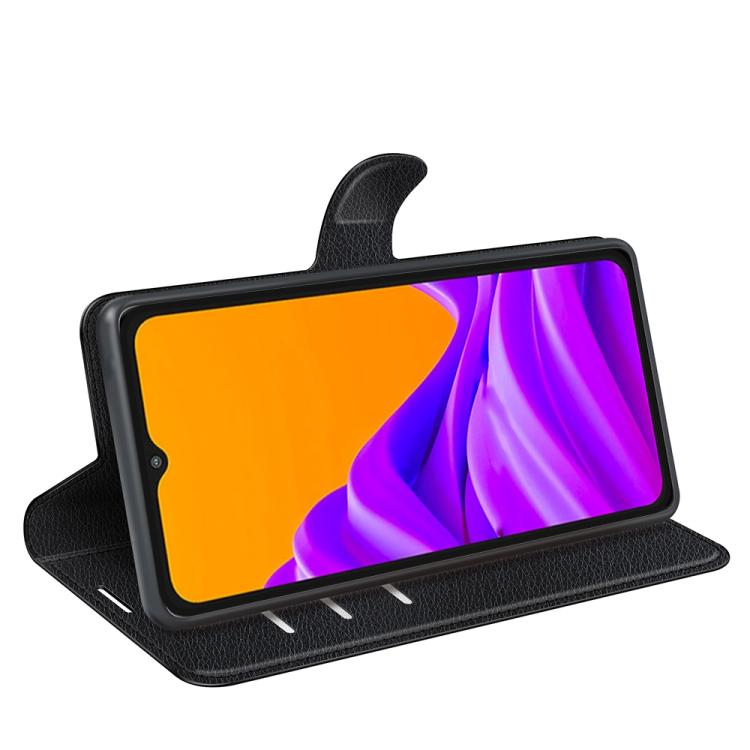 Custodia per telefono in pelle con supporto e motivo a flip orizzontale con trama Litchi, For Galaxy Xcover7 Pro, For Galaxy S10 5G 6.7