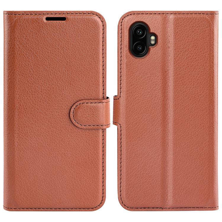 Custodia per telefono in pelle con supporto e motivo a flip orizzontale con trama Litchi, For Galaxy Xcover7 Pro, For Galaxy S10 5G 6.7