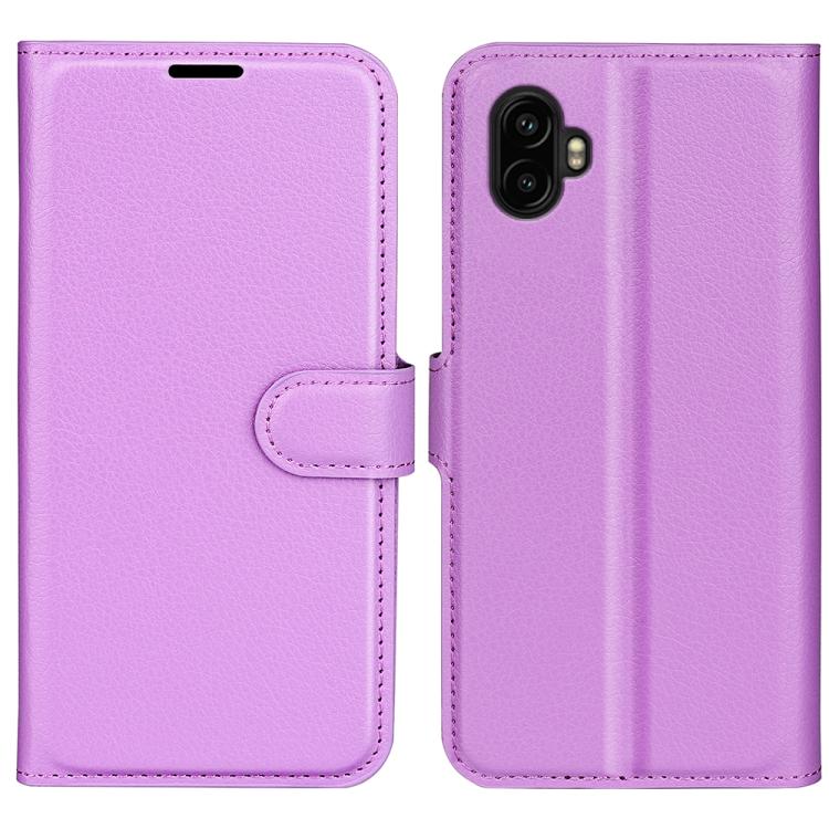 Custodia per telefono in pelle con supporto e motivo a flip orizzontale con trama Litchi, For Galaxy Xcover7 Pro, For Galaxy S10 5G 6.7