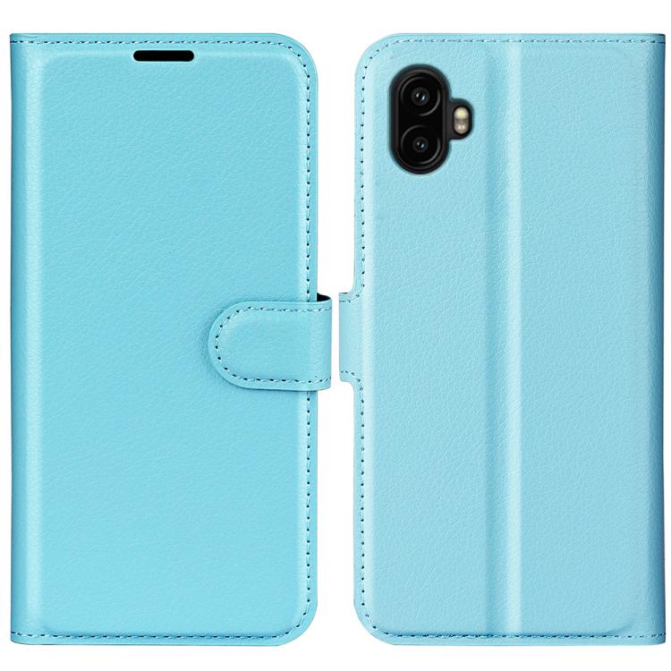 Custodia per telefono in pelle con supporto e motivo a flip orizzontale con trama Litchi, For Galaxy Xcover7 Pro, For Galaxy S10 5G 6.7
