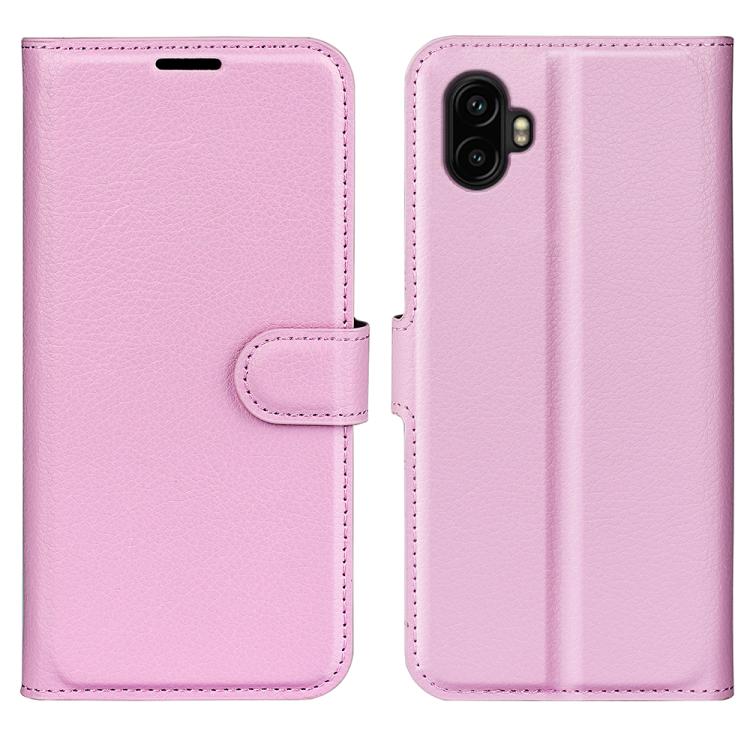 Custodia per telefono in pelle con supporto e motivo a flip orizzontale con trama Litchi, For Galaxy Xcover7 Pro, For Galaxy S10 5G 6.7