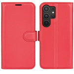 Custodia per telefono in pelle con supporto e motivo a flip orizzontale con trama Litchi, For Galaxy S25 Ultra 5G, For Galaxy A16 5G
