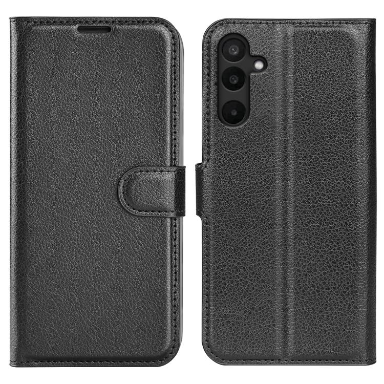 Custodia per telefono in pelle con supporto e motivo a flip orizzontale con trama Litchi, For Galaxy M36 5G / F36 5G, For Galaxy M16 / F16