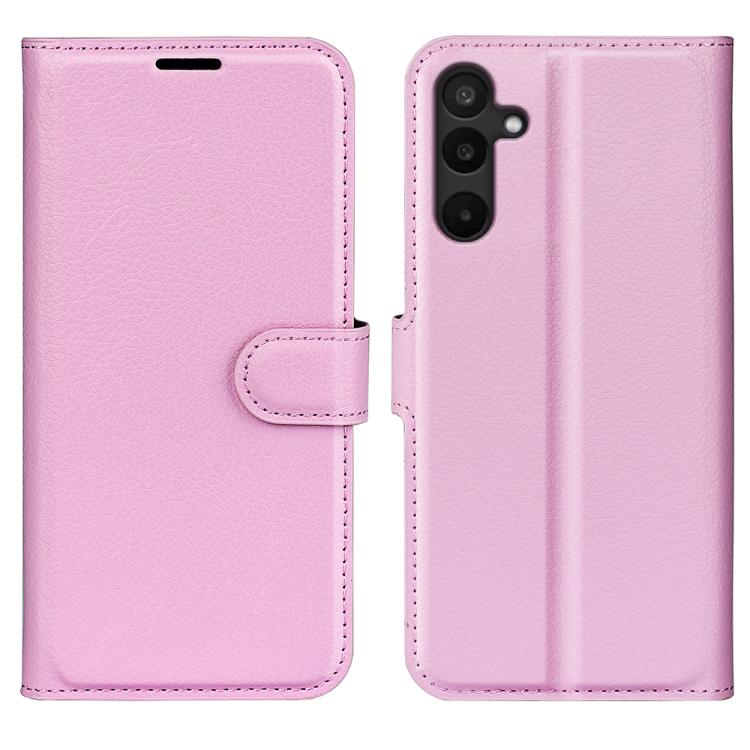 Custodia per telefono in pelle con supporto e motivo a flip orizzontale con trama Litchi, For Galaxy M36 5G / F36 5G, For Galaxy M16 / F16