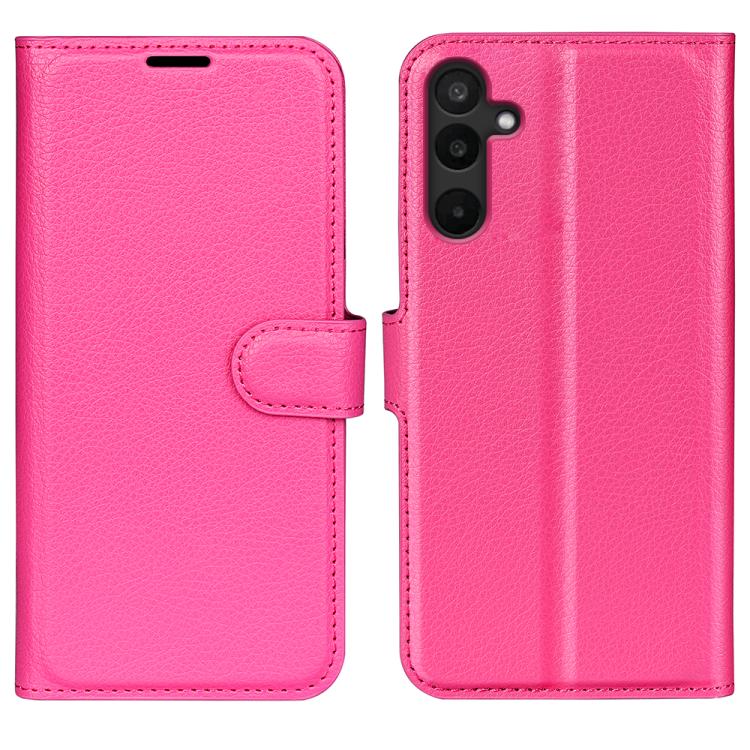 Custodia per telefono in pelle con supporto e motivo a flip orizzontale con trama Litchi, For Galaxy M36 5G / F36 5G, For Galaxy M16 / F16