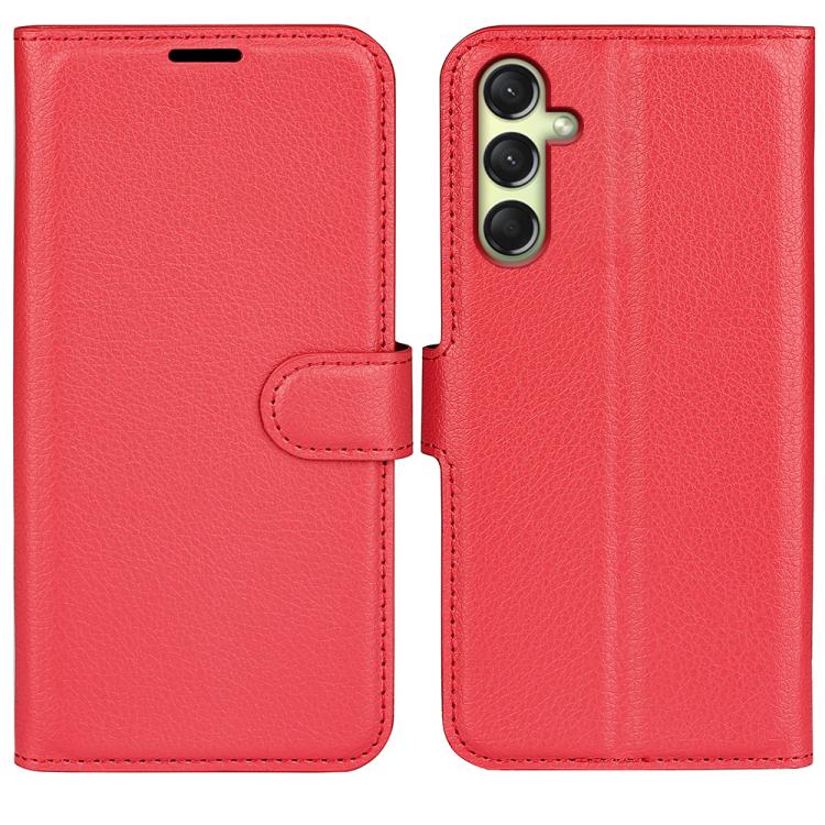 Custodia per telefono in pelle con supporto e motivo a flip orizzontale con trama Litchi, For Galaxy S25 Ultra 5G, For Galaxy A16 5G