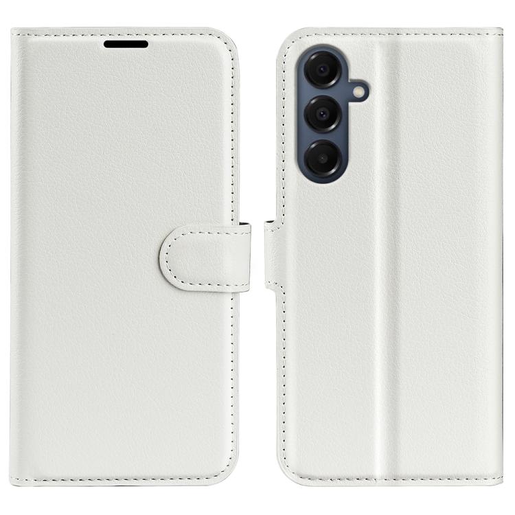 Custodia per telefono in pelle con supporto e motivo a flip orizzontale con trama Litchi, For Galaxy S25 FE 5G, For Galaxy A17 5G