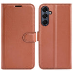 Custodia per telefono in pelle con supporto e motivo a flip orizzontale con trama Litchi, For Galaxy S25 FE 5G, For Galaxy A17 5G