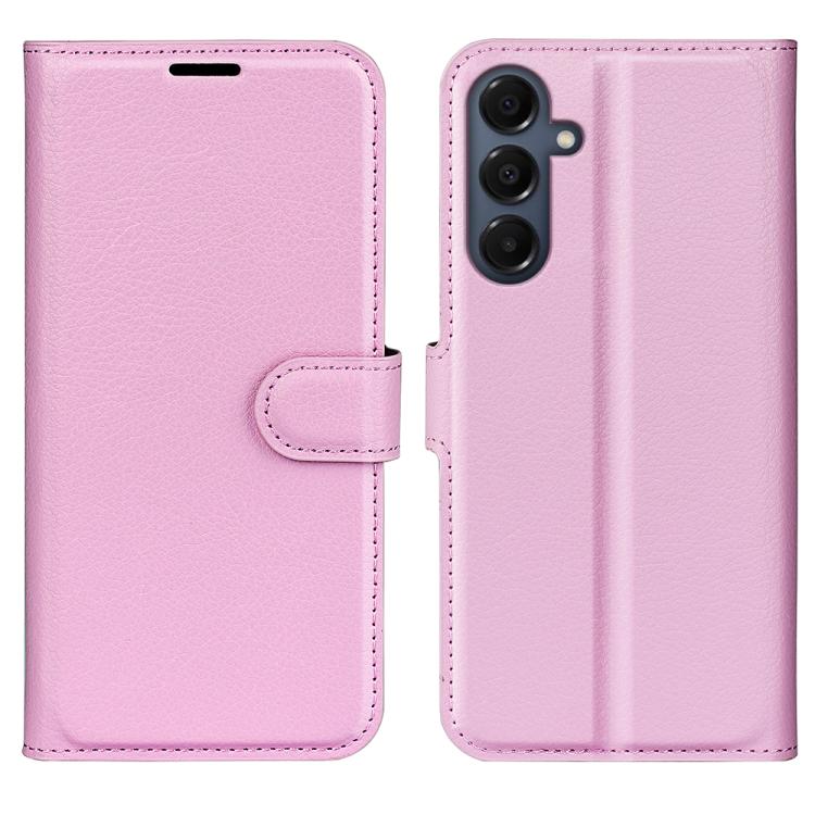 Custodia per telefono in pelle con supporto e motivo a flip orizzontale con trama Litchi, For Galaxy S25 FE 5G, For Galaxy A17 5G