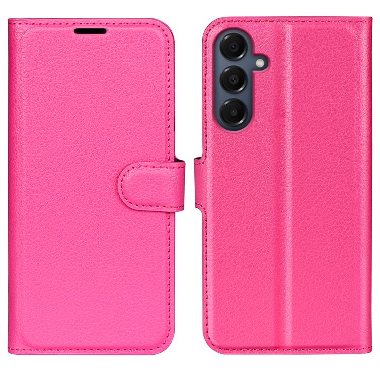 Custodia per telefono in pelle con supporto e motivo a flip orizzontale con trama Litchi, For Galaxy S25 FE 5G, For Galaxy A17 5G