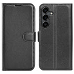 Custodia per telefono in pelle con supporto e motivo a flip orizzontale con trama Litchi, For Galaxy S25 FE 5G, For Galaxy A17 5G