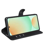 Custodia per telefono in pelle con supporto e motivo a flip orizzontale con trama Litchi, For Galaxy S25 FE 5G, For Galaxy A17 5G