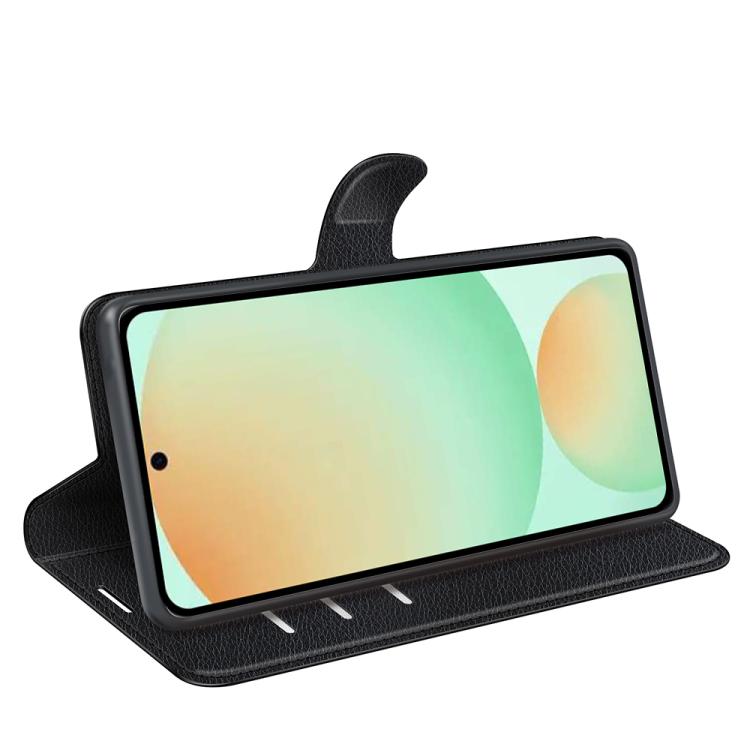 Custodia per telefono in pelle con supporto e motivo a flip orizzontale con trama Litchi, For Galaxy S25 FE 5G, For Galaxy A17 5G