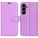 Custodia per telefono in pelle con supporto e motivo a flip orizzontale con trama Litchi, For Galaxy S25 FE 5G, For Galaxy A17 5G