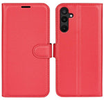 Custodia per telefono in pelle con supporto e motivo a flip orizzontale con trama Litchi, For Galaxy M36 5G / F36 5G, For Galaxy M16 / F16