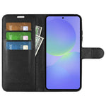 Custodia per telefono in pelle con supporto e motivo a flip orizzontale con trama Litchi, For Galaxy A37 5G, For Galaxy A27 5G