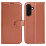 Custodia per telefono in pelle con supporto e motivo a flip orizzontale con trama Litchi, For Galaxy A37 5G, For Galaxy A27 5G