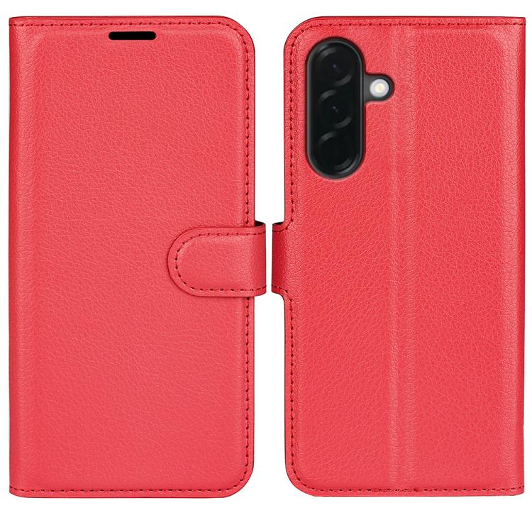 Custodia per telefono in pelle con supporto e motivo a flip orizzontale con trama Litchi, For Galaxy A37 5G, For Galaxy A27 5G