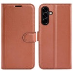 Custodia per telefono in pelle con supporto e motivo a flip orizzontale con trama Litchi, For Galaxy S26 5G, For Galaxy A57 5G