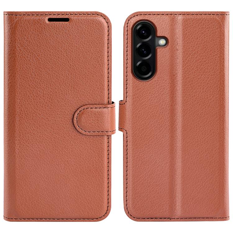 Custodia per telefono in pelle con supporto e motivo a flip orizzontale con trama Litchi, For Galaxy S26 5G, For Galaxy A57 5G