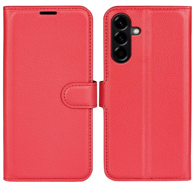 Custodia per telefono in pelle con supporto e motivo a flip orizzontale con trama Litchi, For Galaxy S26 5G, For Galaxy A57 5G