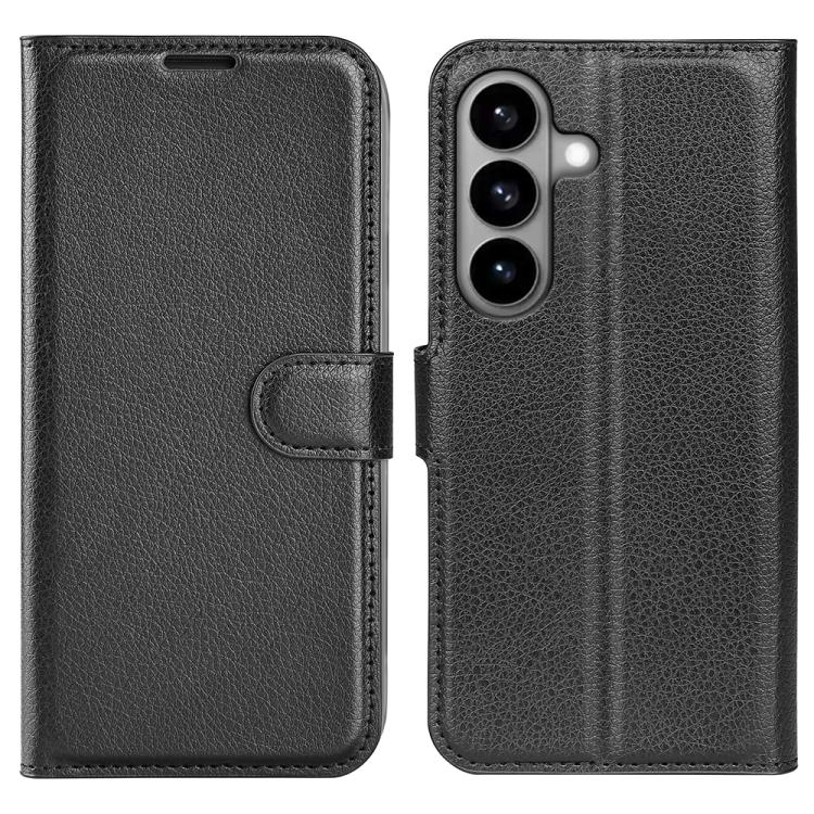 Custodia per telefono in pelle con supporto e motivo a flip orizzontale con trama Litchi, For Galaxy S26 5G, For Galaxy A57 5G
