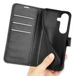 Custodia per telefono in pelle con supporto e motivo a flip orizzontale con trama Litchi, For Galaxy S26 5G, For Galaxy A57 5G