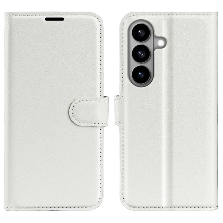 Custodia per telefono in pelle con supporto e motivo a flip orizzontale con trama Litchi, For Galaxy S26 5G, For Galaxy A57 5G