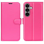 Custodia per telefono in pelle con supporto e motivo a flip orizzontale con trama Litchi, For Galaxy S26 5G, For Galaxy A57 5G
