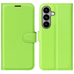 Custodia per telefono in pelle con supporto e motivo a flip orizzontale con trama Litchi, For Galaxy S26 5G, For Galaxy A57 5G