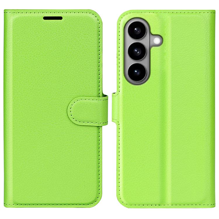Custodia per telefono in pelle con supporto e motivo a flip orizzontale con trama Litchi, For Galaxy S26 5G, For Galaxy A57 5G