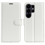 Custodia per telefono in pelle con supporto e motivo a flip orizzontale con trama Litchi, For Galaxy S26 Edge 5G, For Galaxy S26 Ultra 5G