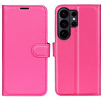 Custodia per telefono in pelle con supporto e motivo a flip orizzontale con trama Litchi, For Galaxy S26 Edge 5G, For Galaxy S26 Ultra 5G