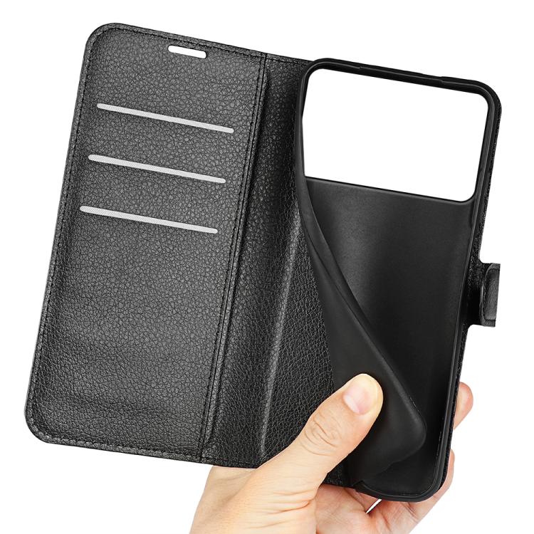 Custodia per telefono in pelle con supporto e motivo a flip orizzontale con trama Litchi, For Galaxy S26 Edge 5G, For Galaxy S26 Ultra 5G