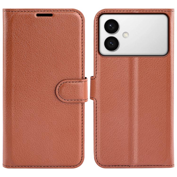 Custodia per telefono in pelle con supporto e motivo a flip orizzontale con trama Litchi, For Galaxy S26 Edge 5G, For Galaxy S26 Ultra 5G