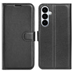 Custodia per telefono in pelle con supporto e motivo a flip orizzontale con trama Litchi, For Galaxy S26 FE 5G, For Galaxy S26+ 5G